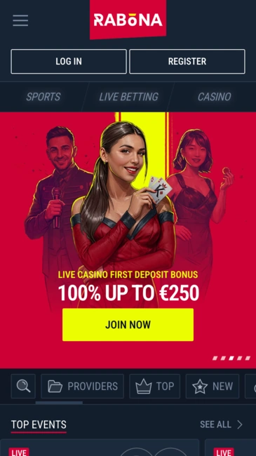 Rabona Casino Home